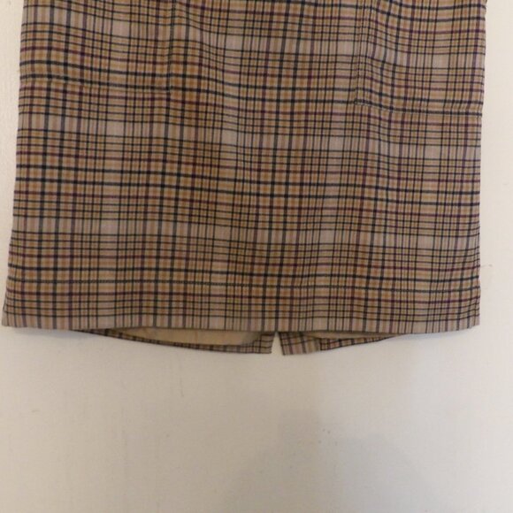 Merona Wool Blend Plaid Pencil Skirt Sz 14 - Picture 3 of 7